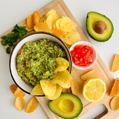 Guacamole Fresh Cooked and Served in Bowl