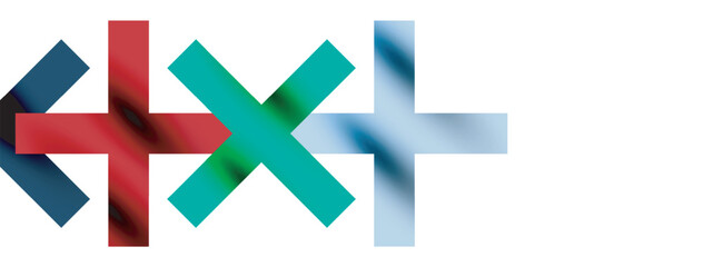 Obraz premium Colorful squares, lines minimal abstract background. Vector Illustration For Wallpaper, Banner, Background, Card, Book Illustration, landing page