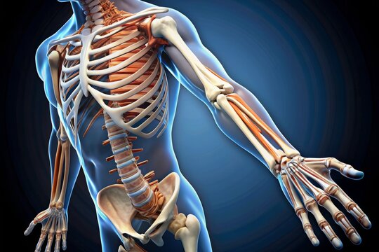 human arm bone anatomy detailed structures