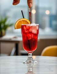 cocktail on the table