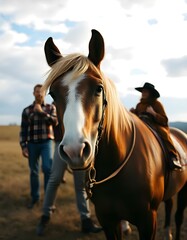 Fototapeta premium horse and rider
