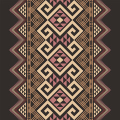 Native American pattern, Navajo design. Native American ornament. Abstract geometric background traditional ethic for decoration, clothing, fabric, textile, fashion.