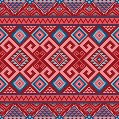 Native American pattern, Navajo design. Native American ornament. Abstract geometric background traditional ethic for decoration, clothing, fabric, textile, fashion.