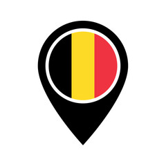 Belgium flag location icon