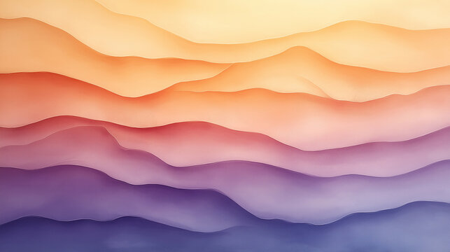 A colorful mountain range with purple and blue peaks
