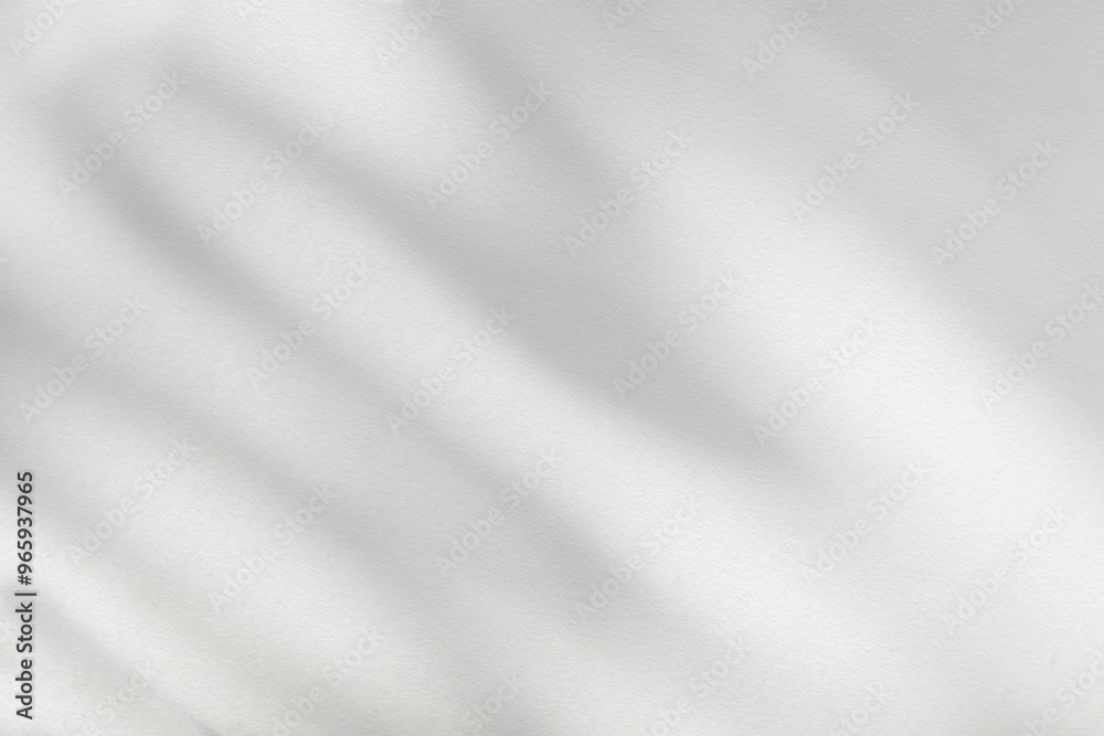 Poster light and shadow of leaf abstract grey background. natural shadows and sunshine diagonal refraction 