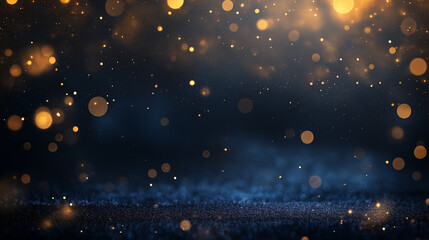 A dark blue background with a lot of sparkles