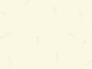 Delicate Watercolor Botanical Illustration of Wildflowers and Leaves on White Background