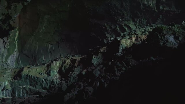 Amazing view of one of the world's largest caves in Malaysian Borneo, Mulu National Park.