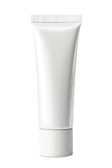 A white tube with a sealed cap, perfect for showcasing your product.