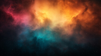 Fototapeta premium A colorful space background with a blue and green swirl