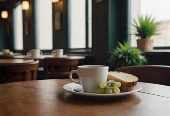 Latte Art in a Cozy Café Atmosphere