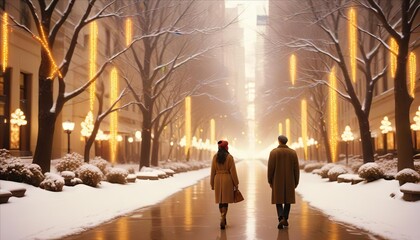 people in the city