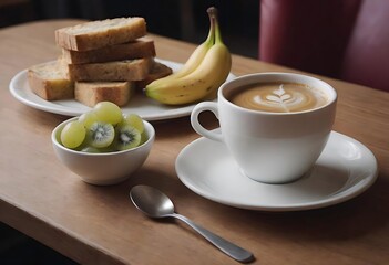 Latte Art in a Cozy Café Atmosphere