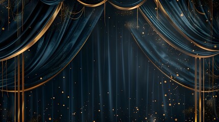 Luxurious Velvet Frame with Rich Textures and Gold Accents Set Against Opulent Background for High end Designs