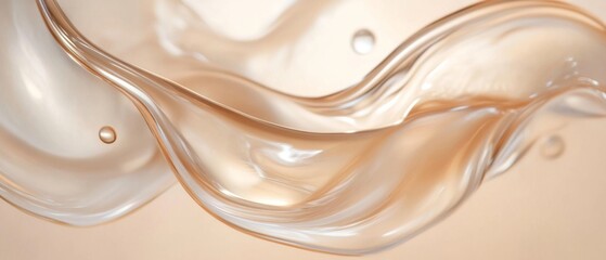 Cream gel transparent cosmetic sample texture background