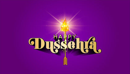 Happy Dussehra, creative concept.
