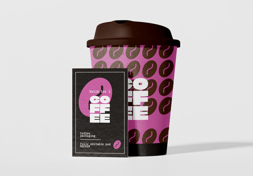 Take Away Coffe Cup Mockup