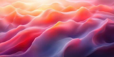 Obraz premium Abstract waves in soft pastel colors create a serene landscape.