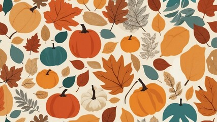 fall theme retro vibes in a cut and paste for banner or wallpaper or background