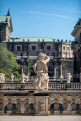 Fototapeta premium Zwinger palace complex with gardens, one of the most important buildings of the Baroque period in Dresden, Germany