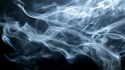 Fototapeta premium smoke on black background