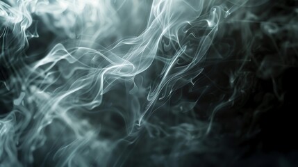 smoke on black