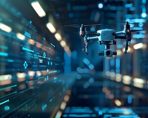 AI Powered Security Surveillance and Drone Coordination in High Tech Building
