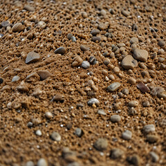 Beach sand close up view, grit and grunge concept