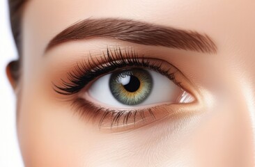 Obraz premium Closeup view of female eyes. Make up beauty eye. A makeup and beauty concept.