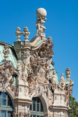 Fototapeta premium Zwinger palace complex with gardens, one of the most important buildings of the Baroque period in Dresden, Germany