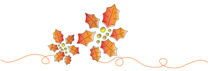 leaves decoration red berry chrismas day