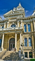 Guernsey County Courthouse is located on U.S. Route 40 in Cambridge, Ohio