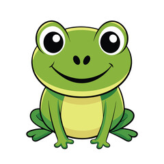 Fototapeta premium Cute frog animal vector illustration