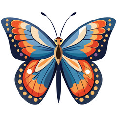 A Butterfly with White Background