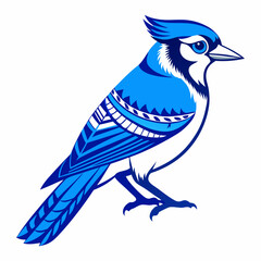 Blue jay Black silhouette