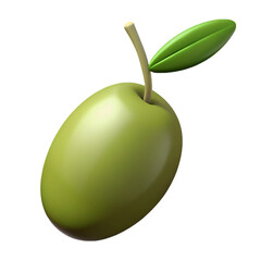 Olive 3d cartoon style illustration
