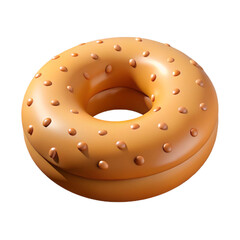  Bagel 3d cartoon style illustration
