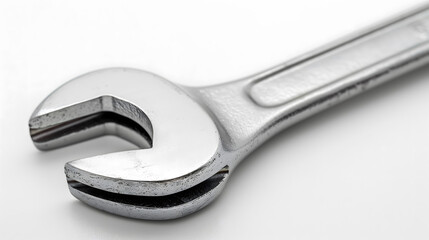 High-Quality Adjustable Wrench on a White Background