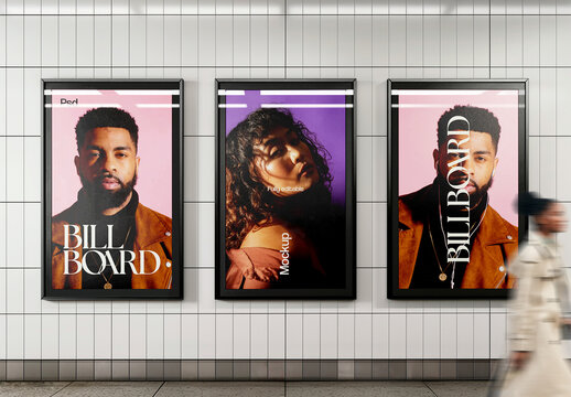 Interior Billboard Mockup with Generative AI