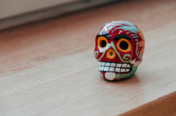 skull decoration for dia de los muertos 