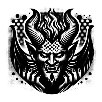 demonic devil design vector file