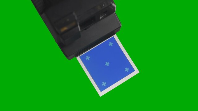 Instant Retro Photo Camera Ejecting Photo Frame with Trackers