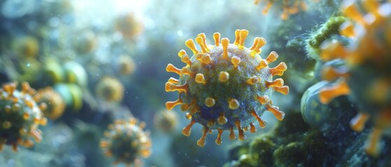 Monkeypox virus is a smallpox-like viral infection transmitted from animals to humans. monkeypox 3d illustration. Pox, Mpox (monkey pox) or poxvirida