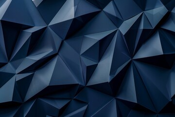 Obraz premium abstract texture dark blue background banner panorama with 3d geometric triangular gradient shapes