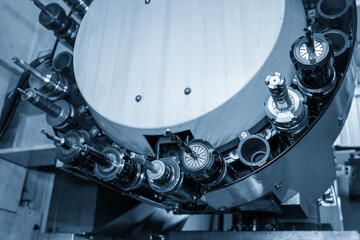 The various type of cutting  tool in the tool magazine. © Pixel_B