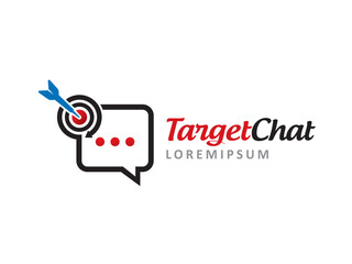 Target Chat logo symbol or icon template