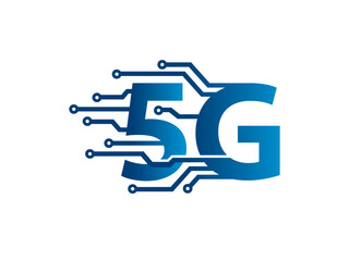 5G Network Connection logo symbol or icon template
