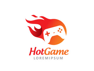 Hot Game logo symbol or icon template