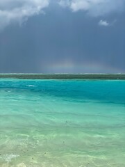 Tropical Destination - Maldives - Pier For Paradise Island, beach with clear blue water. Summer...